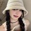 Mũ Chống Nắng Đan Tay Phong Cách Vintage Hàn Quốc Đi Biển Đi Chơi Thời Trang Thanh Lịch