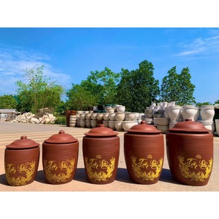 Chum Đựng Gạo,Hũ Đựng Gạo Tài Lộc Bát Tràng Cao -Chống Ẩm Mốc 5Kg-10Kg-15Kg-20Kg-25Kg-30Kg