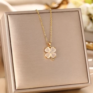 Dây chuyền cỏ bốn lá đính đá nữ thời trang | TD Accessories Store