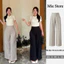 Quần Kaki Nhật khoá sườn , from ống suông lưng cao Q402