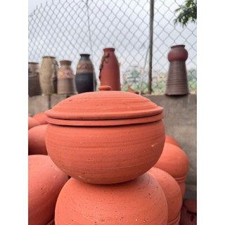 Niêu Đất, Nồi Đất Nấu Cơm, Kho Cá Không Tráng Men, Niêu,Nồi Đất Phù Lãng Hàng Thủ Công Vuốt Tay