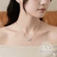 Dây chuyền titan mạ bạc nữ mặt hình nơ đính đá thời trang | TD Accessories Store