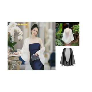 Áo choàng tơ Ánh Kim chất liệu voan mỏng DUHALYN