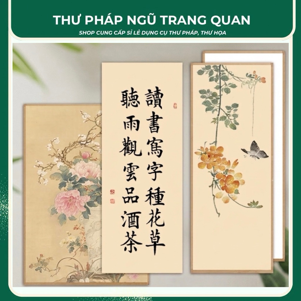 Tập 10 tờ giấy thục tuyên bồi cứng, giấy bồi thư pháp luyện chữ hán và vẽ tranh thủy mặc