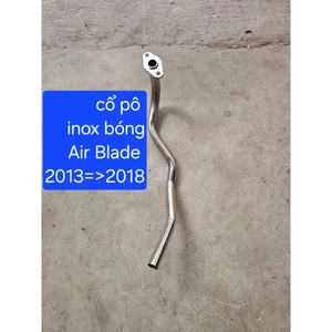 cổ pô cuống pô Air Blade 125 inox bóng 430 đời 2013 đến 2018 phụ tùng phụ kiện cho xe máy chất lượng cao