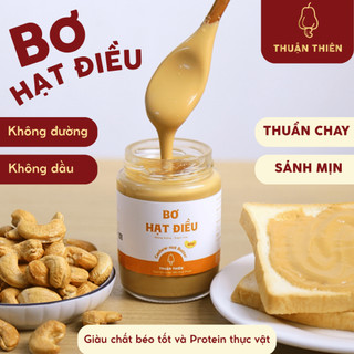 Bơ hạt điều không đường thuần chay bùi béo thơm ngon giàu chất béo tốt ăn sáng tiện lợi | Cashew butter healthy