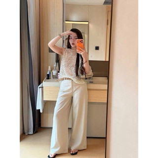 •𝙆𝙞𝙣𝙜𝙨𝙝𝙤𝙥𝙗𝙚𝙖𝙪𝙩𝙮•Áo Gile Nhũ Bling Cao Cấp QC
