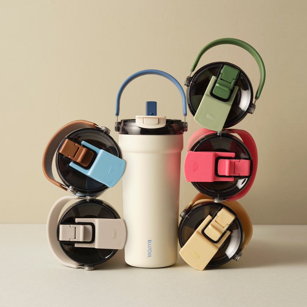 Bình Giữ Nhiệt LocknLock Ceramic Milk Tea Tumbler LHC4369 (720ml) LHC4440 (700ml) Phủ Sứ- KMALL