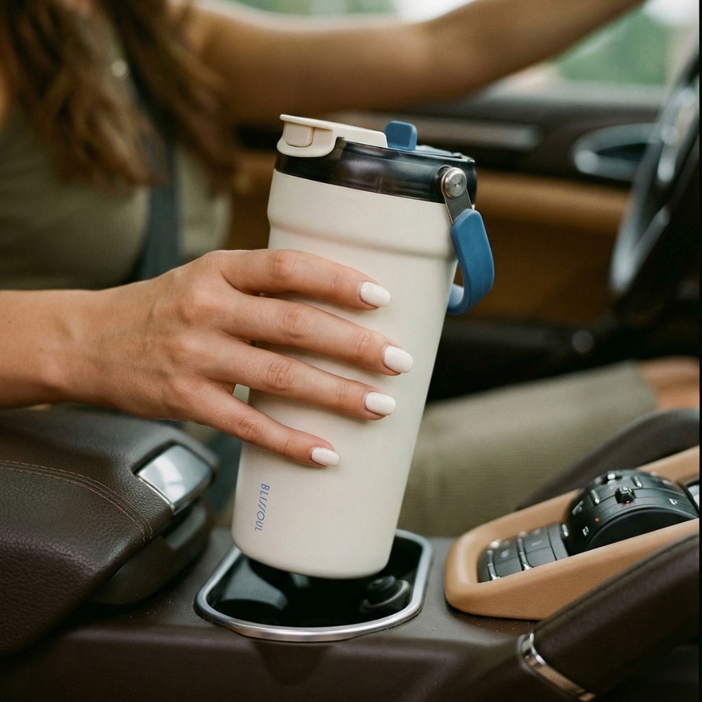 Bình Giữ Nhiệt LocknLock Ceramic Milk Tea Tumbler LHC4369 (720ml) LHC4440 (700ml) Phủ Sứ- KMALL