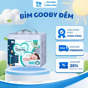 Tã Bỉm Gooby Premium Ban Đêm Cho Bé Siêu Mềm Thấm Hút Tốt Khô Thoáng Suốt Đêm Các Size NB-3XL