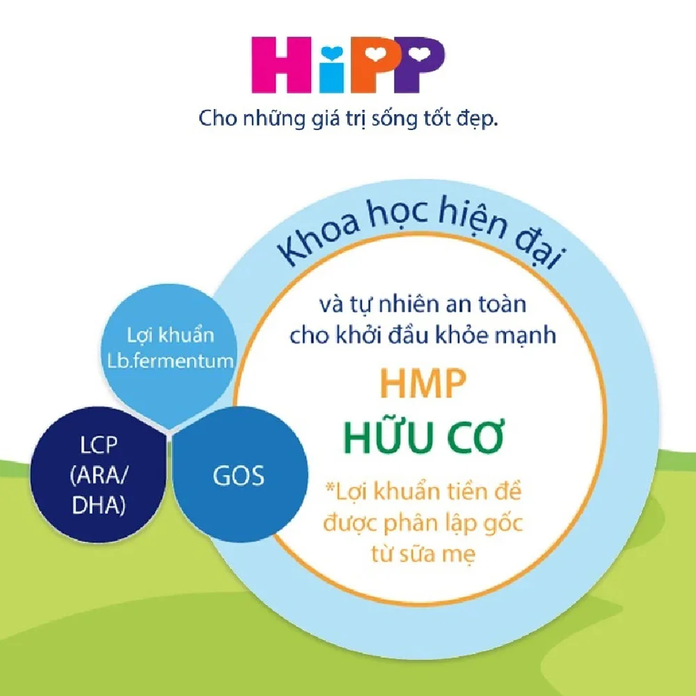 Combo 3 Sữa HiPP Organic Combiotic Nhập Khẩu Đủ Số 800g – Hữu Cơ EU Lợi Khuẩn HMO Tăng Đề Kháng Cho Bé
