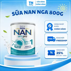 Sữa NAN Nga 800g, Đạm Optipro DHA ARA Hỗ Trợ Tiêu Hóa Phát Triển Toàn Diện Cho Bé