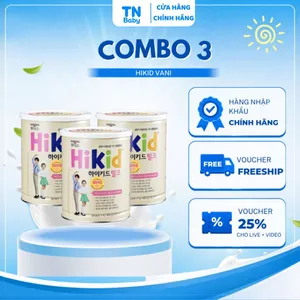 Combo 3 Sữa Hikid Vani 600g Nhập Khẩu Hàn Quốc Cho Bé 1-9 Tuổi, Tăng Chiều Cao, Bổ Sung Canxi DHA - Tâm Nhun