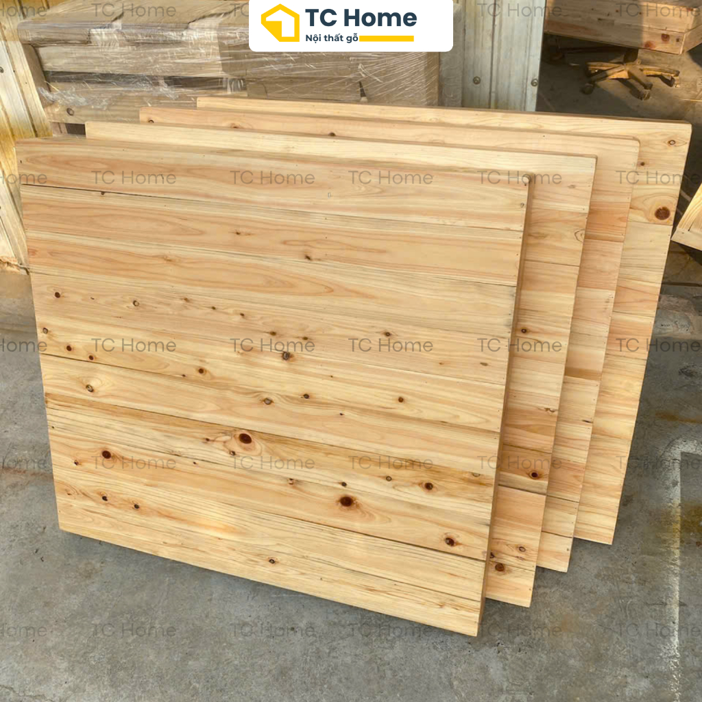 [Sơn chống MỐC] Giường Pallet sơn PU, chống ẩm,Giường Nan Kín phòng trọ, nhà nghỉ, homstay TC Home