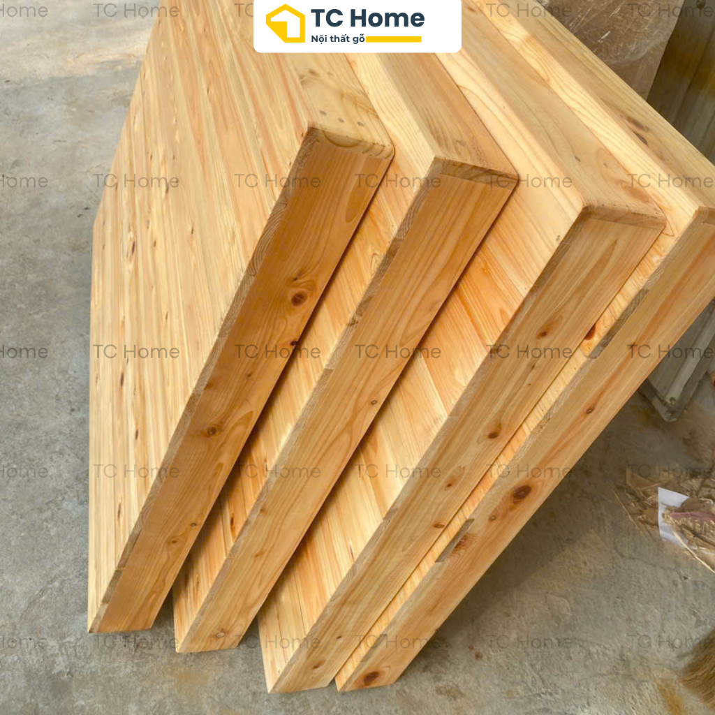 [Sơn chống MỐC] Giường Pallet sơn PU, chống ẩm,Giường Nan Kín phòng trọ, nhà nghỉ, homstay TC Home