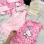 Váy Xuông Bé Gái Hoạ Tiết Hello Kitty Đuôi Váy Bèo Nhún Cho Bé Gái từ 9-35kg