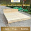 Giường Pallet đủ dòng Nan Thưa/Nan Kín Gỗ Thông Ốp Viền, Đủ Size Decor Phòng Trọ, Phòng Ngủ TC Home