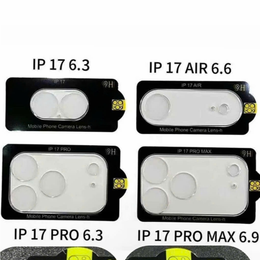 Kính cường lực bảo vệ cụm camera trong suốt cho iPhone 17 Pro Max / 17 Pro / 17 Air / 17