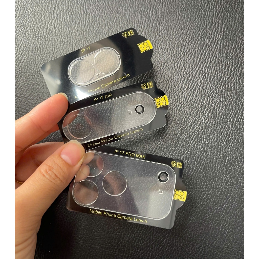 Kính cường lực bảo vệ cụm camera trong suốt cho iPhone 17 Pro Max / 17 Pro / 17 Air / 17