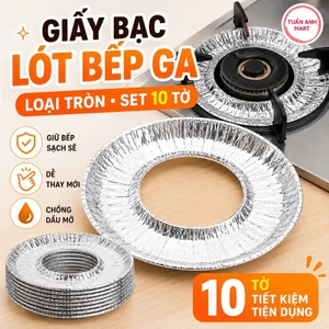 Combo 2 Set 10 tờ giấy bạc lót bếp ga tiện ích loại tròn (20 tờ)