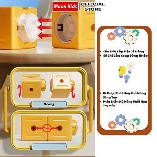 Bộ Xếp Hình Khối Nam Châm Đường Ray Tàu Cao Tốc, Đồ chơi STEM 3D, Khối sáng tạo