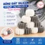 Combo 15 quả Bóng giặt silicon mềm chống rối làm thẳng quần áo tiện dụng có khía 6x3.5cm