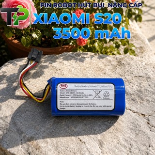PIN ROBOT HÚT BỤI NÂNG CẤP THAY THẾ XIAOMI S20 DUNG LƯỢNG 3500 mAh BẢO HÀNH 12 THÁNG