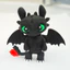 Móc Khóa In 3D Rồng Toothless - Light Fury Đáng Yêu - Rồng Răng Sún Siêu Cute Phụ Kiện Treo Túi Balo