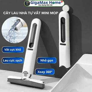 Cây Lau Nhà Mini Mop Tự Vắt Thông Minh Cực Sạch – Cây Lau Kính Mút Bọt Biển Gập Gọn | GigaMax Home