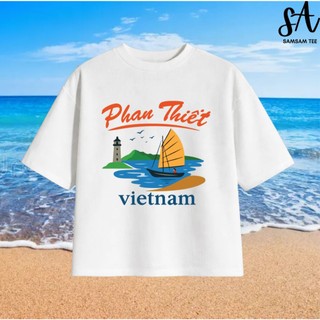 [HOẢ TỐC] Áo Thun Nam Nữ BOXY Summer " Địa danh Việt Nam mẫu 2" Du Lịch, Đi Biển cotton 4 chiều 250gsm