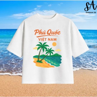 [HOẢ TỐC] Áo Thun Nam Nữ BOXY Summer " Địa danh Việt Nam mẫu 2" Du Lịch, Đi Biển cotton 4 chiều 250gsm