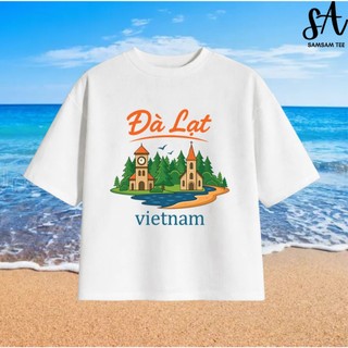 [HOẢ TỐC] Áo Thun Nam Nữ BOXY Summer " Địa danh Việt Nam mẫu 2" Du Lịch, Đi Biển cotton 4 chiều 250gsm
