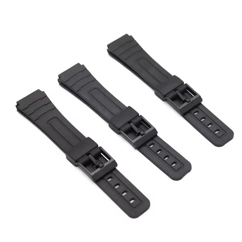Dây Thay Thế Cho Casio F91W F94W… Màu Đen Cao Su Mềm Êm Tay Chống Nước