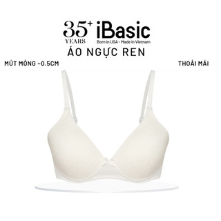 Áo ngực ren không gọng mút mỏng mềm mại iBasic VA029