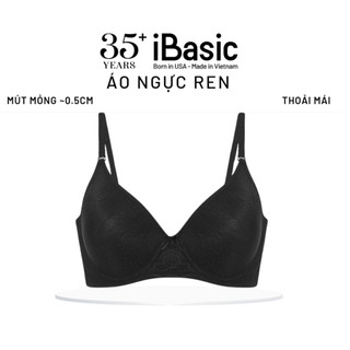Áo ngực ren không gọng mút mỏng mềm mại iBasic VA029