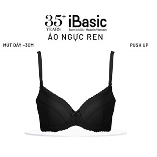 Áo ngực có gọng ren iBasic mặc áo dài mút vừa cup T-shirt BRAW103