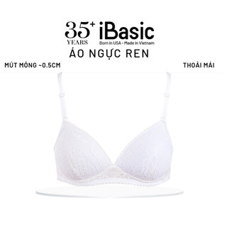 Áo ngực không gọng iBasic mút mỏng phối ren BRAY049