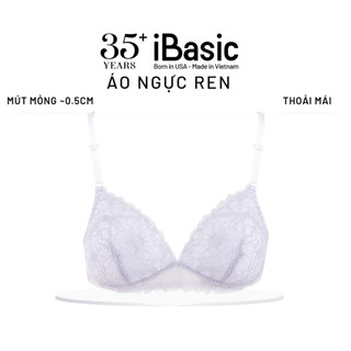 Áo ngực không gọng iBasic mút mỏng phối ren BRAY049
