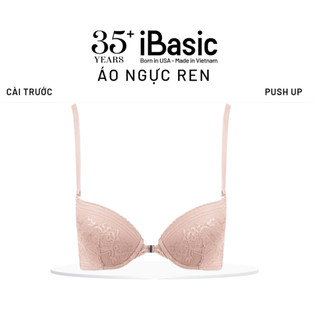 Áo ngực cài trước ren có gọng mút dày nâng ngực gợi cảm iBasic VA149