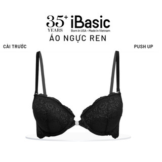 Áo ngực cài trước ren có gọng mút dày nâng ngực gợi cảm iBasic VA149