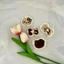Set 2 Miếng Dán Tóc Cố Định Mái Vải Len Viền Ren Mèo - Dán Mái Tone Nâu Dễ Thương