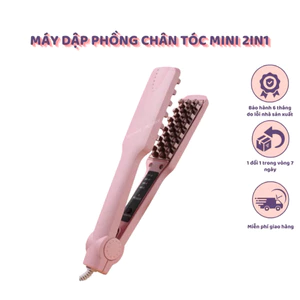 Máy Bấm Dập Phồng Chân Tóc Răng Vuông TOP BEAUTY 4 Mức Nhiệt, Tóc Không Lộ Vân, Ceramic Bóng Tóc