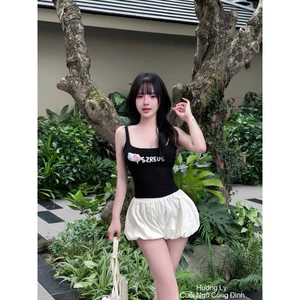 Đầm kẻ phối khăn dáng A cực xinh tiểu thư kèm quần BYJOLIE