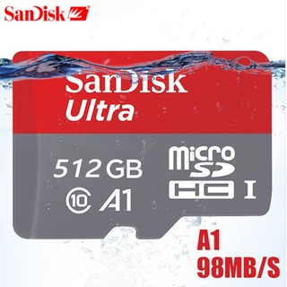 Thẻ Nhớ SanDisk Ultra 512 256 128 64 32GB MicroSDXC A1 Class 10 , Tốc Độ Đọc Lên Đến 150MB/s,Lưu Ảnh Video Ứng Dụng,