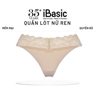 Quần lót lọt khe nữ iBasic thun lạnh ren co giãn 4 chiều sexy cá tính PANW141