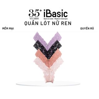 [MUA 3 TẶNG 1] Combo 4 quần lót ren lọt khe phom chữ Y iBasic gợi cảm quyến rũ PANY094