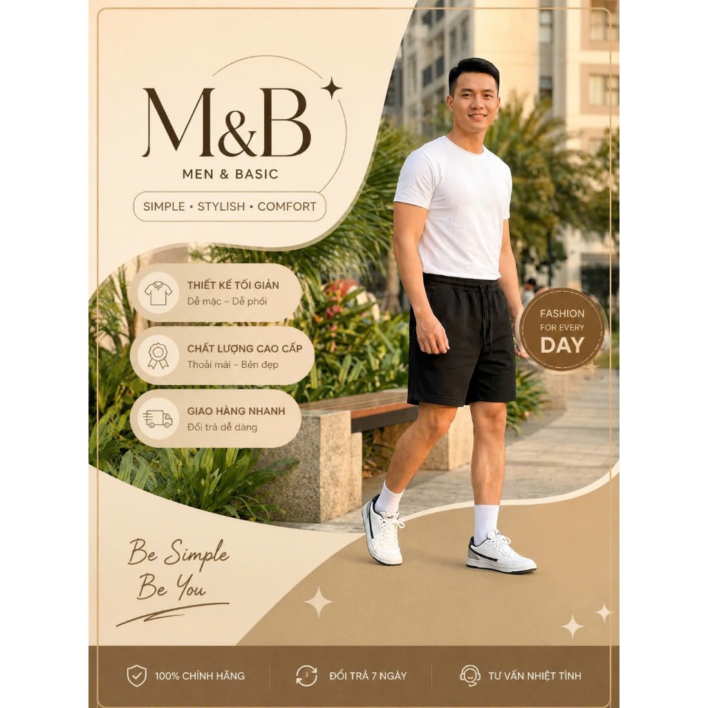 Quần Short Nỉ Nam Nỉ Chân Cua Cao Cấp Form Rộng – Quần Đùi Thể Thao Nam Co Giãn 4 Chiều, Mềm Mịn, Dễ Phối Đồ