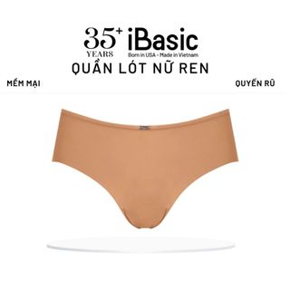 Quần lót nữ iBasic không đường may phối ren phom hipster PANW187