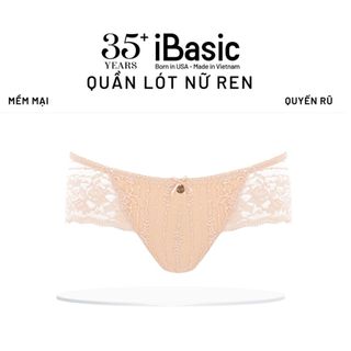Quần lót ren nữ iBasic lưng vừa logo ren sang trọng gợi cảm PANW181