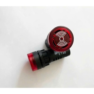 [Đơn tối thiểu 40K] Đèn báo có còi cảnh báo AD16-22SM 24V - 220v có đèn lắp trong tủ điện